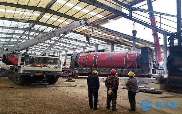 生活污泥干化設備吊裝現場 生活污泥干化設備吊裝現場